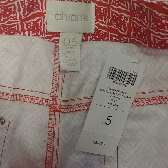 Chico's Serene Stretch Crop Capri Pant - Picture 6 of 9